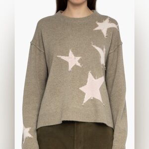 Zadig & Voltaire Markuz Intarsia Star Cashmere Crewneck Sweater - size M